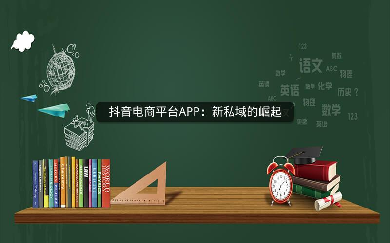 抖音电商平台APP：新私域的崛起
