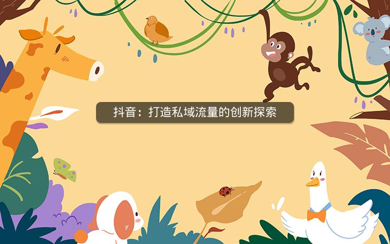 抖音：打造私域流量的创新探索