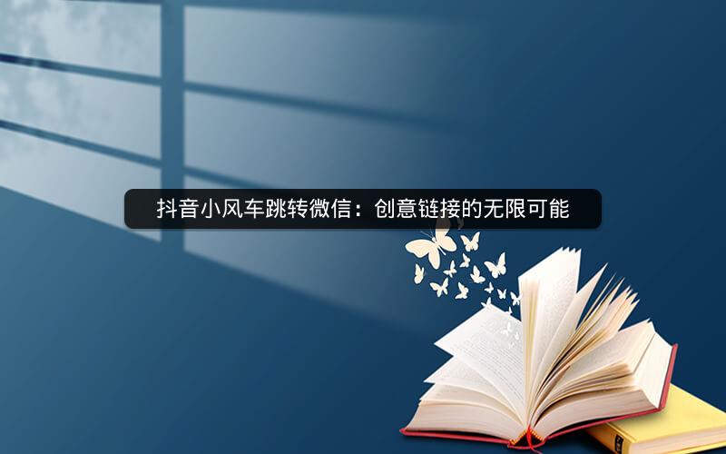抖音小风车跳转微信：创意链接的无限可能