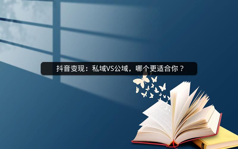  抖音变现：私域VS公域，哪个更适合你？