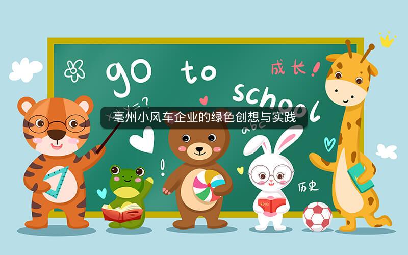 亳州小风车企业的绿色创想与实践